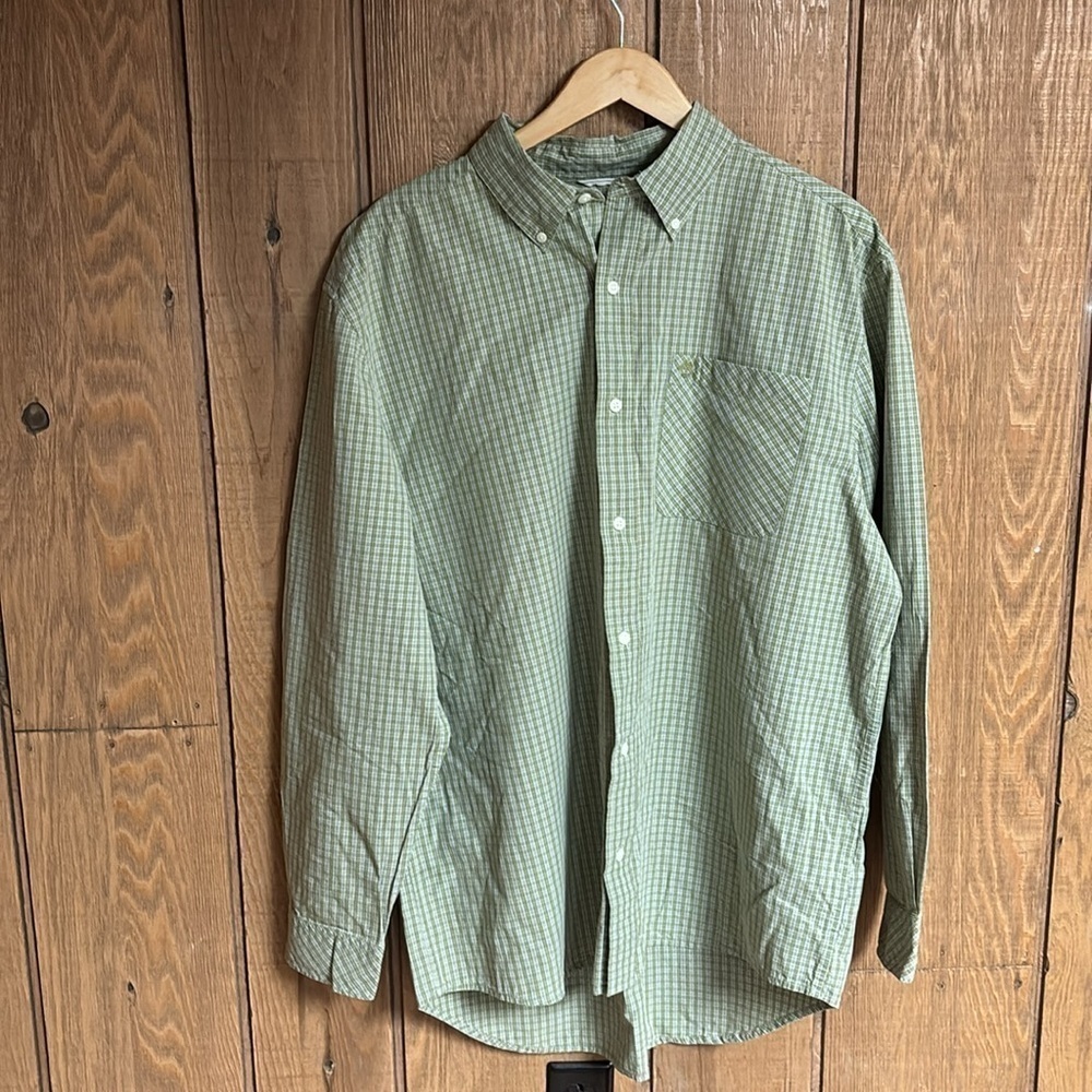 Men’s Timberland long‎ sleeve button down checkered/plaid shirt size XL EUC